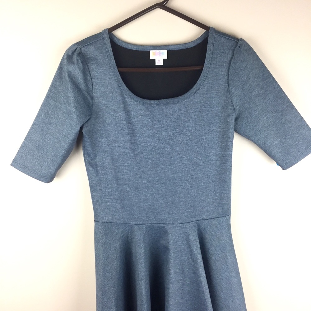 LulaRoe Like New Nicole Polyester Dress - Picture 3 of 5